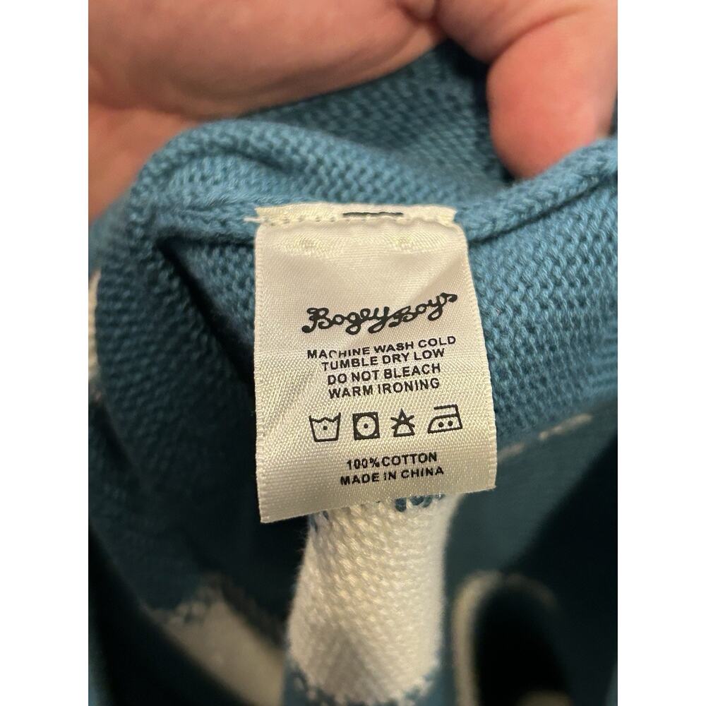 Bogey Boys Rhombus‎ Sweater Blue Men's Size 2XL - Picture 4 of 5